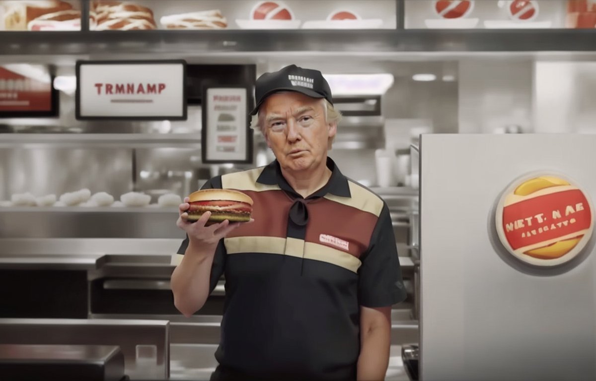 00486-2704021432-Trump768 ,  cashier in a fastfood restaurant holding a hamburger, red long tie,  detailed eyes, photography, ultra-sharpness, hi.jpg